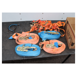 (4) Polyester Ratchet Straps, Bungee Cords, and Misc. Ratchet Straps
