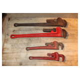 12 In. Rigid Pipe Wrench, 14 In. Rigid Pipe Wrench, 24 In. Super Ego Pipe Wrench, and 24 In. Rigid Pipe Wrench