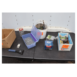 2 Inch Roofing Nails, Lag Bolts, 1-1/2 Inch Nails, 3-1/2 Inch Galvanized Nails, and Misc. Nails and Screws