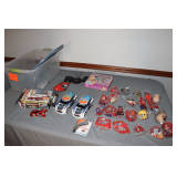 (2) Toy State Remote Control Cars, Radical Racer Toy Car, Spider Man Mask, McDonald's Happy Meal Toys, Disney Pop Up Game, and Misc. Toys