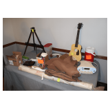 First Act Guitar, Water Cooler, Fredrix Artist Canvas, Flexitouch Compression Pump, and Misc.