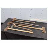 (4) Broad Axe, Axe, and Axe Handle