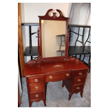 Cherry Vanity Dresser with Mirror