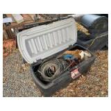 Rubber maid job box with electrical items