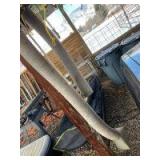 Diesel exhaust pipe - pipe fumes outdoors if you start a vehicle in an enclosed space