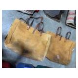 Set of pack saddle bags - includes game bags and rope inside