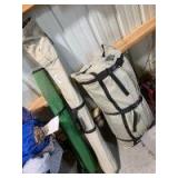 Kodiak Canvas Portable self contained frame tent and cot, tent is approximately 10 x 10 - attached photo we assume to be how this tent looks set up