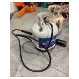 Weed burner and two propane tanks, feel mostly full