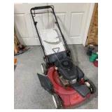 Toro push mower with bagger