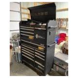 Kirkland signature two section rolling heavy duty tool chest and contents - LOTS OF TOOLS!