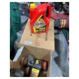 four large bottles of 15 W 40 and 4 small