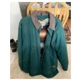 Woolrich blanket lined canvas coat xl