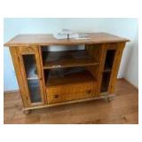 Small entertainment center cabinet 39 x 18 x 28