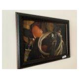 Saddle art piece 28 x 21