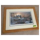 Terry Redlin, HEADING HOME, signed print Image size 15x25