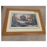 Terry Redlin, HOMEWARD BOUND, signed print Image size 15x25