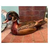 Tom Tabor Ducks Unlimited wood duck carved decoy