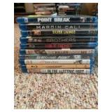 10 various title Blu-ray discs