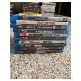 10 various title Blu-ray discs