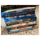10 various title Blu-ray discs