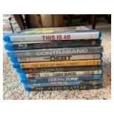 10 various title Blu-ray discs