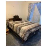 Double bed with near new mattress, Beautyrest Platinum from Homemakers, tags are still all on it like new