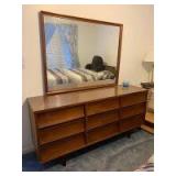 Fashion Trend formica top 9 drawer triple dresser with mirror Measures 18 deep x 63 wide x 29 tall plus add