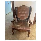 Single wingback arm chair