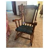 Virginia House solid oak arm rocker, Rocker needs minor repair