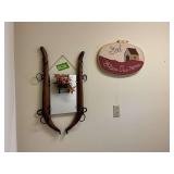15 x 27 horse hame wall mirror and wall decor