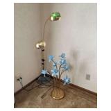 Brass floor lamp adjustable overhanging and decorative brass table lamp
