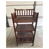 Vintage 13 x 20 x 41H oak mission style bookshelf