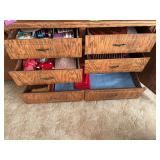 Table linens, candle holders, place mats, ribbon