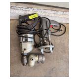 Black & Decker 1/2' drill, angle head and 3/8 drill w/ guide