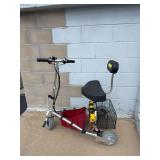 Travel Scoot foldable electric 3 wheeled mobility scooter SEE VIDEO