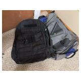 Timbuk2 duffle bag w/ backpack straps, single shoulder bag and 5.11 tactical backpack