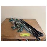 Qty of tent and heavy duty canopy stakes