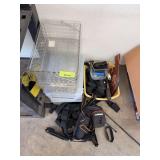 Plastic bins and compartment boxes, various belt holsters, lights etc...