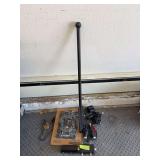 NIB truck tie down set, steel bar, cigarette lighter adapters