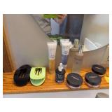 Luminance Milano powder, Naked & Thriving Renew face serum, Caudalie beauty elixir, and Laura Geller spackle (2)