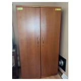 24D x 18L x 67H single door modern storage cabinet Two shown, YOU’RE ONLY BIDDING ON THE LEFT ONE!
