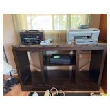 18D x 52L x 32H media center w “marble” top NO CONTENTS