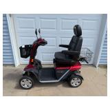 Pursuit XL mobility chair Lights, side mirrors, front & rear blinkers, hazard lights, headlights, horn, adjustable seat Seller has upgraded batteries to lithium **Final bid subject to Seller approval*