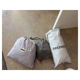 Three motorcycle covers