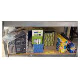 Kleenex, T.P., scouring pads, kitchen wraps, plastic cutlery