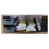 Cookbooks, sorting baskets