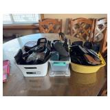 Wallets, eye glass cases, sunglasses, belt phone cases, etc