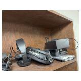 Two corded sets ear phones, Motorola ear buds, LG Bluetooth stereo headset