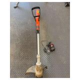 B&D cordless string trimmer, battery and charger