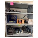 Pneumatic tires, various casters and wheels, diamond plate aluminum